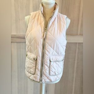 Quinn Quilted Puffer Vest. Women’s Sz-S Blush and Taupe. Neutral | Timeless
